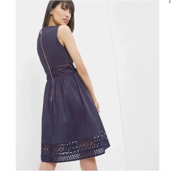 TED BAKER Dayzey Lace Paneled Dress - Picture 4 of 16